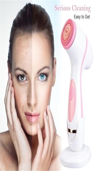 

face care devices 3 in 1 electric cleansing brush silicone rotating deep cleaning skin exfoliation waterproof massager 2211093306871