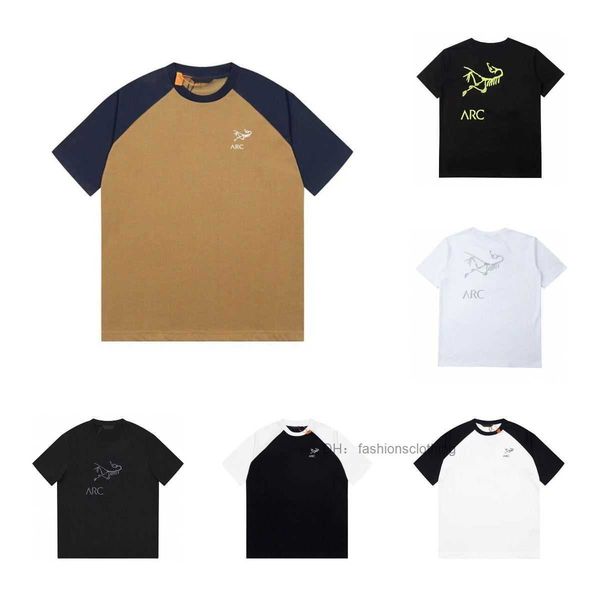 

summer mens t-shirts arcterys t shirts sweaters high-quality bird brand short-sleeved double-yarn pure cotton fabric 2023 senior for men pdg, White;black
