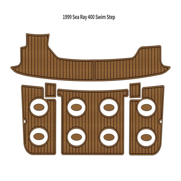 

1999 sea ray 400 swim platform pad boat eva foam faux teak deck floor mat