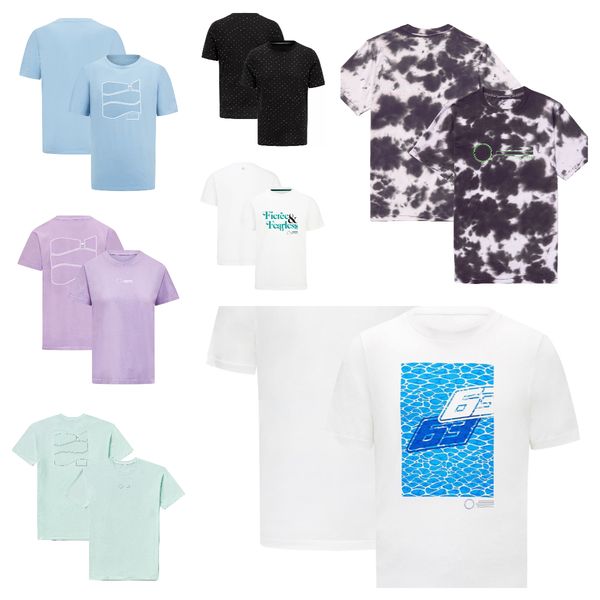 

2023 new season f1 t-shirt formula one team uniform men's summer short-sleeved quick-drying racing suit customized for men and women.