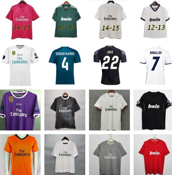 

2012 2013 2014 2015 2016 2017 benzema ronaldo retro soccer jerseys 10 11 12 13 14 15 16 17 18 real madrids modric marcelo sergio ramos bale, Black;yellow