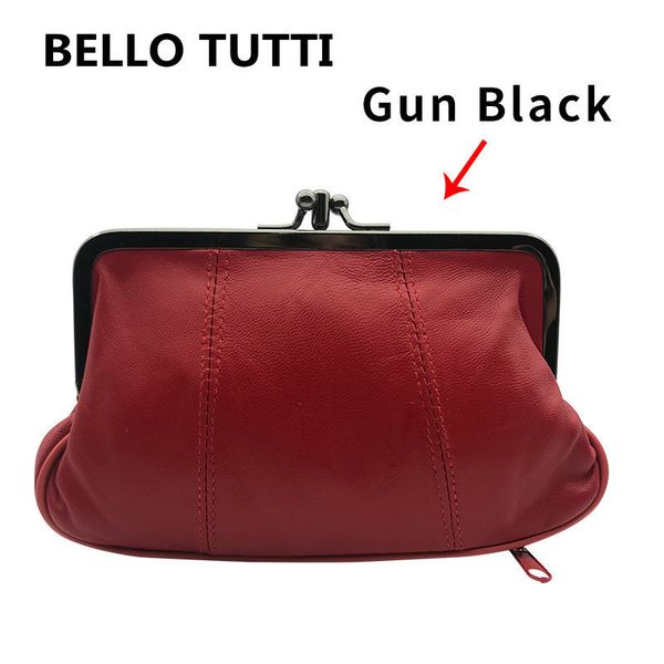 

evening bags bello tutti original women genuine leather key wallet mini coin purse men metal hasp sheepskin card id holder bag money clip 23
