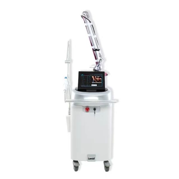 

2 in 1 multi-functional co2 lasers rf fractional skin tightening wrinkle reduction skin restoration rf beauty equipment fractional co2 laser, Black;white