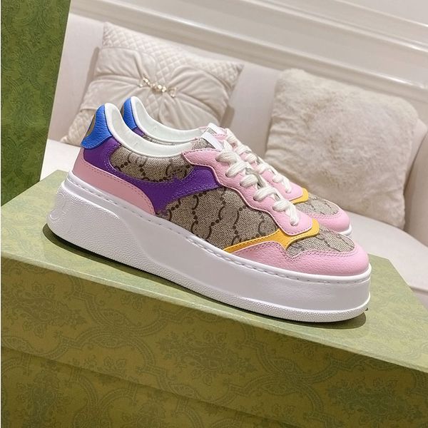 

designers shoes men women white embossed leather retro sneakers trainer 4cm thick bottom trainer genuine leather luxury casual shoe outdoor, Black