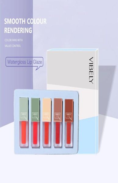 

lip gloss love of blue set mirror water moisten longlasting glaze5548792