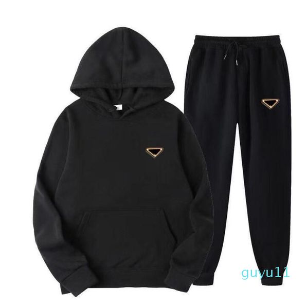 

men's and women's two pieces pants tracksuits outfit high neck hoodies sweatshirt pants, White