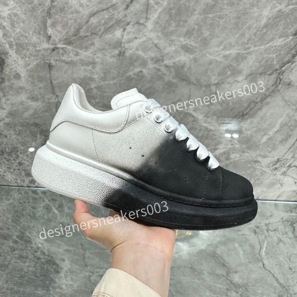 

2023men designer casual shoes classic do-old dirty shoes mid double height bottom trainers leather glitter golden quality, Black