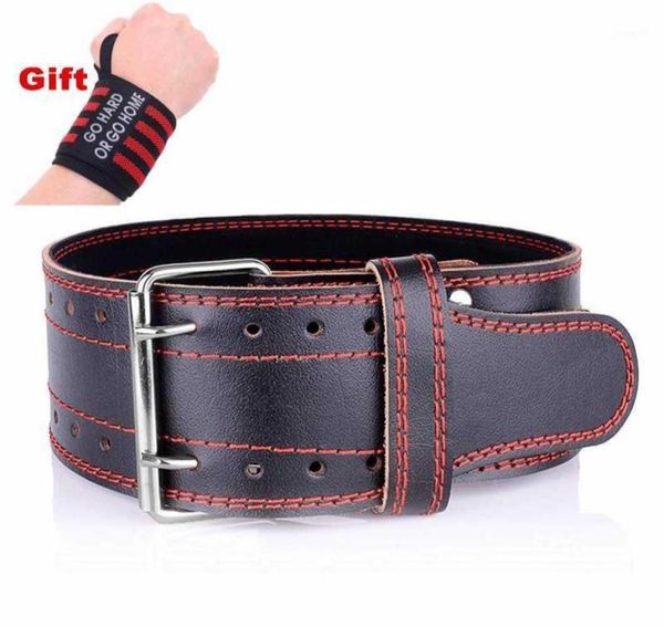 

waist support professional cowhide weightlifting belt barbell training gym leather lumbar bodybuilding fitness workout back protec7375257, Black;gray
