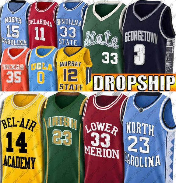 

Allen Michael Iverson Will Smith James Jersey Basketball North Carolina Lower Merion Bel Air Academy Jerseys Harden Shuttlesworth Ja Morant Young, Choose green number