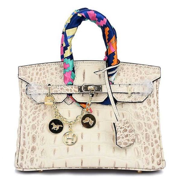 

designer bag tote bag handbag crossbody bags single shoulder bags poison familys tough goods warm apricotcrocodile bone pattern temperament