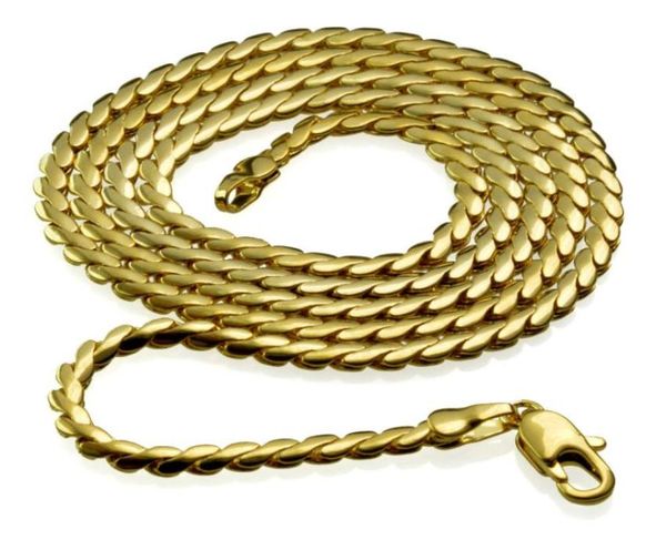 

elegant jewelry 18k yellow gold filled necklace 45cm length n2706562556, Silver
