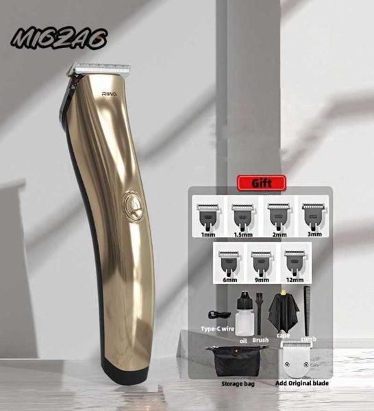 

electric shavers riwa barber shop rechargeable hair clipper tshaped steel blade professional hair trimmer for men home with 7 att6143653