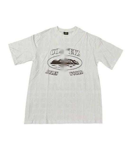 

designer t shirt corteizs american street hip hop letter print short sleeve t-shirt men's fashion brand summer loose round neck half sl, White;black