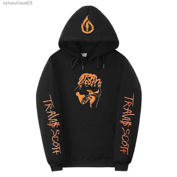 

designer hoodie traviss scotts sweatshirts celestialss astroworld plush thin coat fashion tracksuit leisure jacket pullover loose casual lux, Black