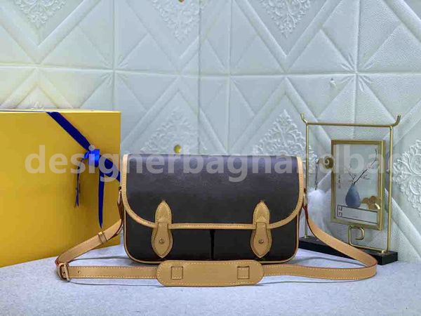 

m42248 women luxury designer bags old flower baguette shoulder bag messenger crossbody bag wallet genuine leather printed embroidery strap c