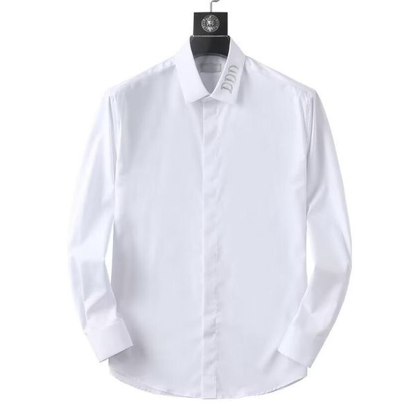 

luxurys desingers men's dress business casual shirt sleeve stripe slim masculine social fashion plaid shirt s-3xl #35550 2az7, White;black
