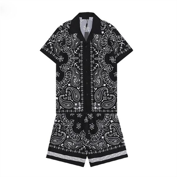 

mens tracksuit letters summer fashion sportswear short sleeves pullover jogger pants suits o-neck sportsuit%055, Gray