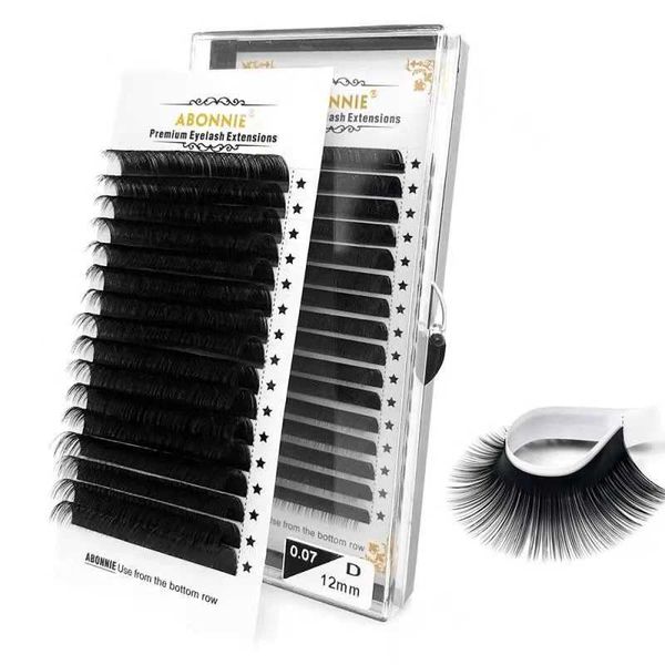 

false eyelashes abonnie classic eyelashes extension fluffy individual lashes extensions supplies dark black cilia 7mm all size false eyelash