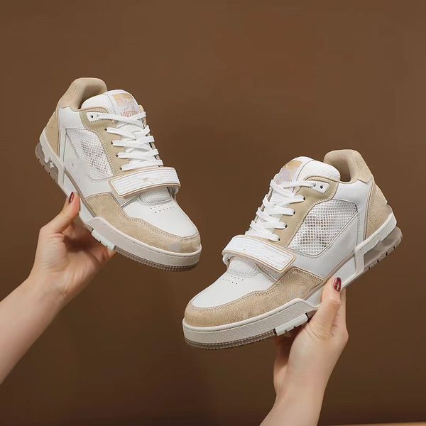 

2023 new shoes mens basketball shoes leather womens travel white shoes fashionable couple 0502, Black