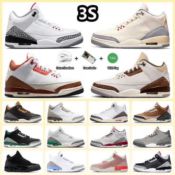 

jumpman 3 white cement basketball shoes lucky green archaeo brown a ma maniere unc black gold pine green muslin mars stone palomino 3s sneak