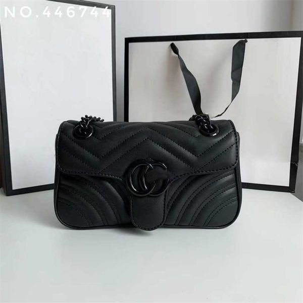 

19% off 2023 fashion handbag autumn and winter new double women's one shoulder diagonal straddle lingge embroidery thread chain bag gua