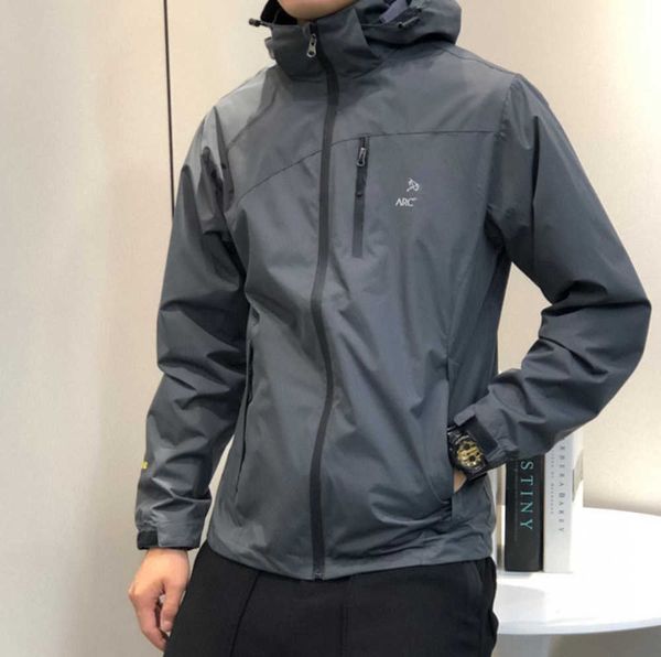

men's coats arc jacket mens designer hoodie tech nylon waterproof gore tex zipper jackets coat outdoor sports men coats sunscreen desig, Black;brown