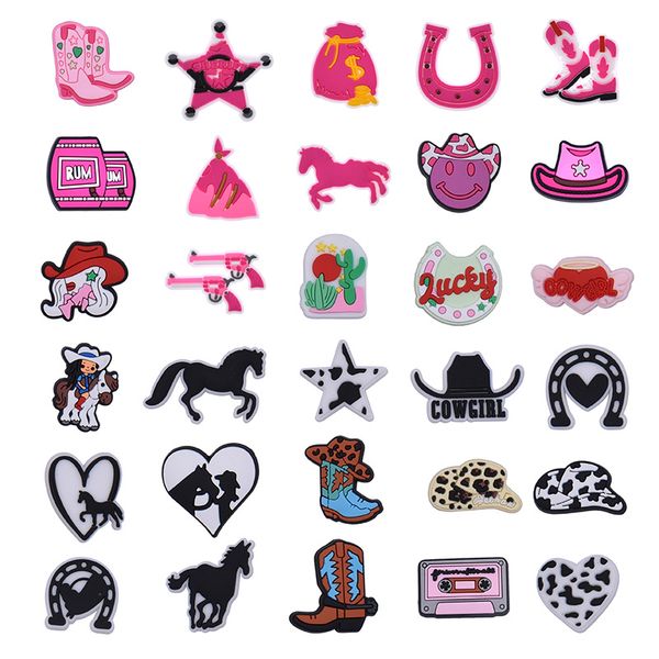 

anime charms wholesale childhood memories cow girls funny gift cartoon charms shoe accessories pvc decoration buckle soft rubber clog charms, Blue