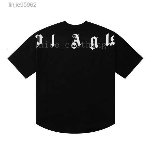 

designer pa t-shirt tees print palms t shirts mens womens angle short sleeve casual streetwear clothing clothes 1cjis, White;black