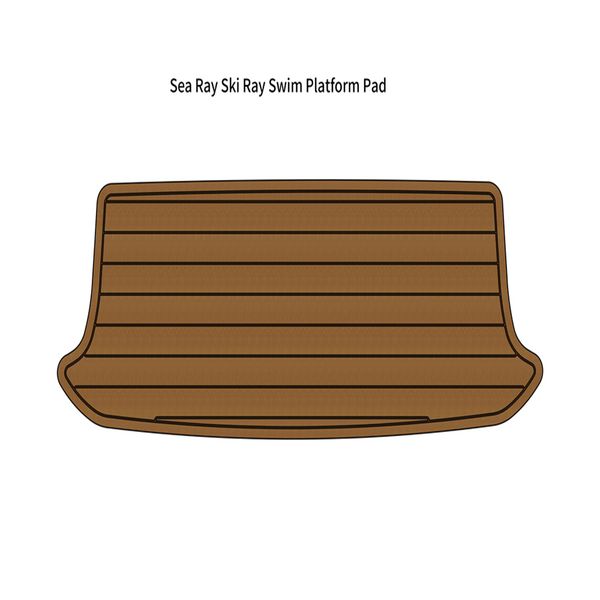 

sea ray ski ray swim platform step pad boat eva foam faux teak deck floor mat