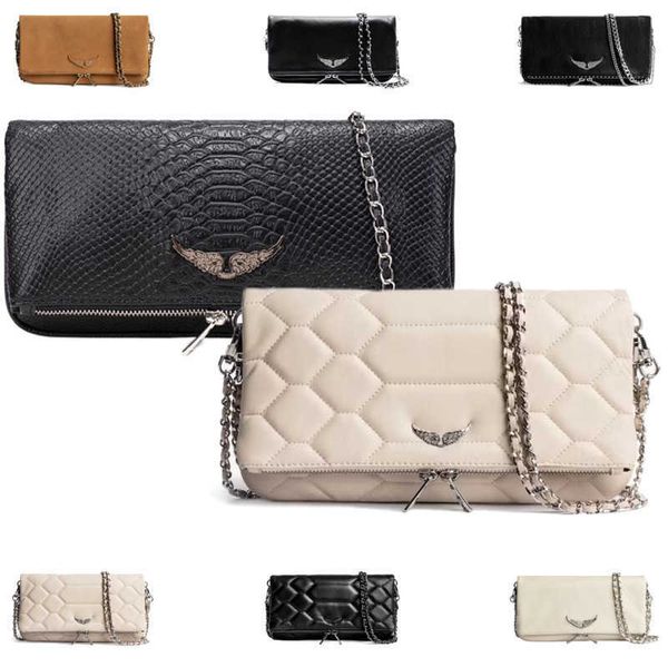 

pochette rock swing your wings zadig voltaire bag womens handbag shoulder designer clutch bag mens genuine leather wing chain luxury classic