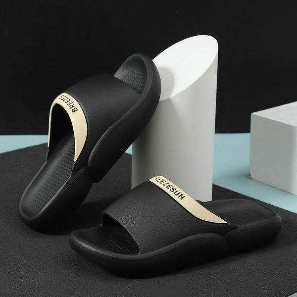 

slippers anti slip and odor resistant slippers for mens home thick soles outdoor wear durable sandals womens 230510, Black