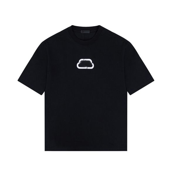 

men's t shirts locking alphabet print short sleeve tide loose men's and women's couple same style crewneck t-shirt, White;black