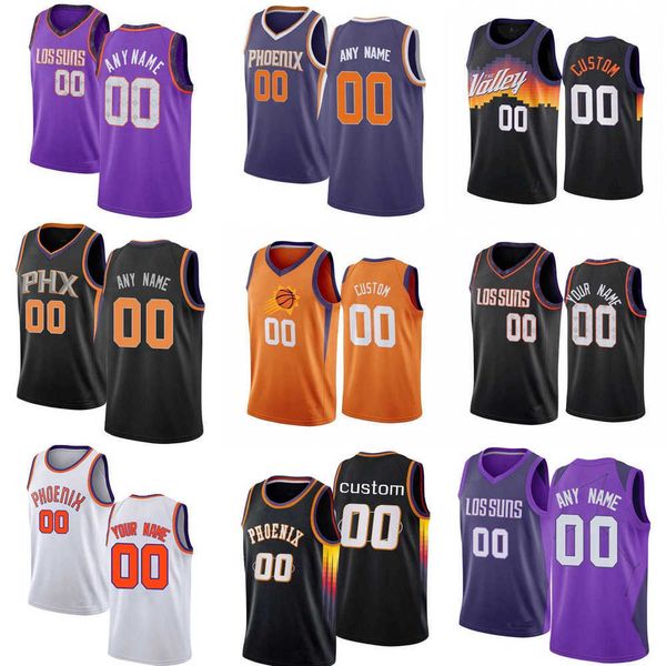 

75th custom men women youth phoenix''suns''15 cameron payne 20 dario saric 14 landry shamet 10 jalen smith basketball je, Black;red
