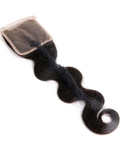 

4x4 lace closure hd transparent lace virgin remy human hair straight body wave deep extensions6081604, Black;brown
