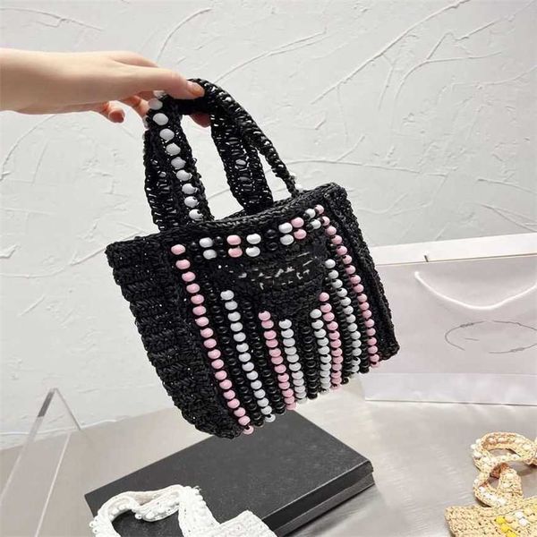 

21% off 2023 handbag ins new fashion handbag women's autumn easy to wear straw woven handheld small square bag