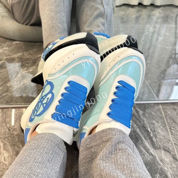 

2023new designers sneakers camouflage casual shoes stylist men shoes designer checkered studded flats mesh fashion trainers, Black