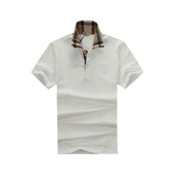 

wholesale classic fashion men polos sleeve t-shirt comfortable and breathable in summer brand street beach leisure mens t-shirt size s-xxl a, White;black