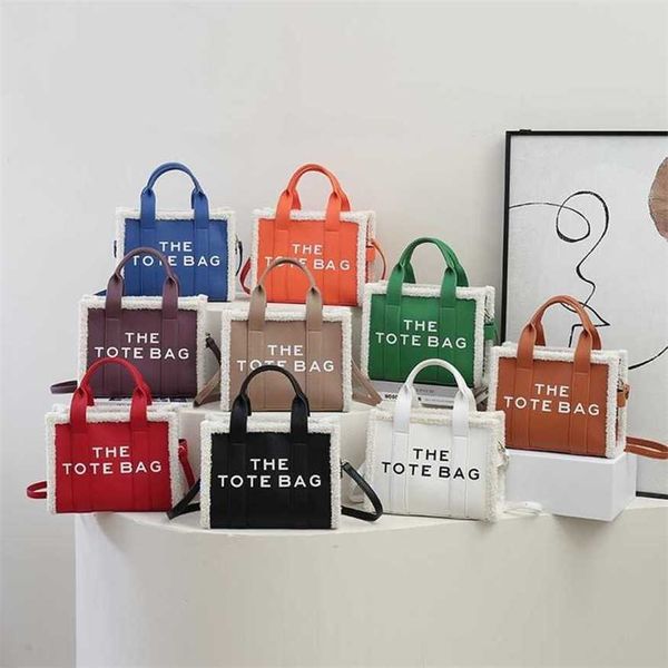 

21% off 2023 handbag contrast letter fashion handbag winter leisure personalized tote large capacity crossbody women's bag trend