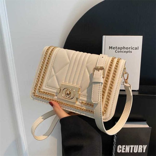 

30% off 2023 fashion handbag new french high square for women simple and versatile crossbody with small design chain shoulder bag