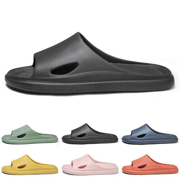 

men women summer light weight bathroom shower slippers silent practical couple slide comfortable soft mens womens home indoor outdoor beach, Black