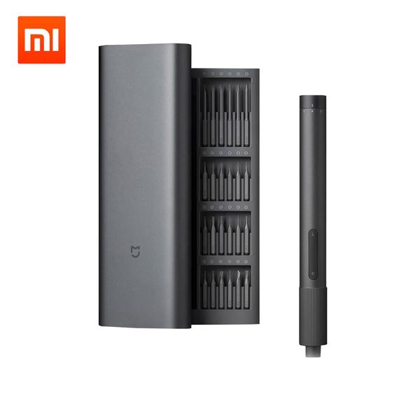 

xiaomi mijia elektrische precisie schroevendraaier, magnetische schroevendraaier kit twee-speed koppel, type-c lading s2 stalen precisie bit