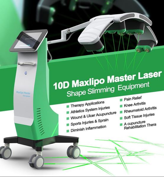 

laser slimming machine pain reflief 10d rotating green laser lights painless fat removal body slimming 532nm