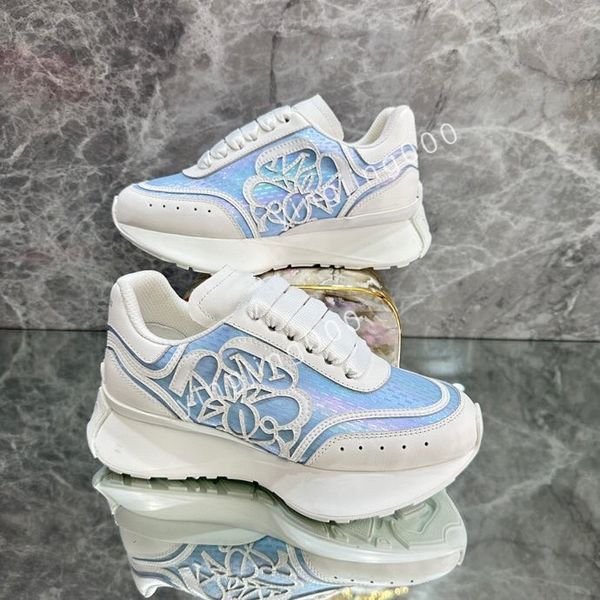 

new designers sneakers camouflage casual shoes stylist women shoes designer checkered studded flats mesh fashion trainers2023, Black