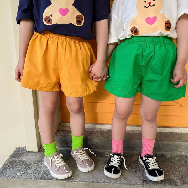 

shorts summer children 3 colors casual shorts loose 230510, Black