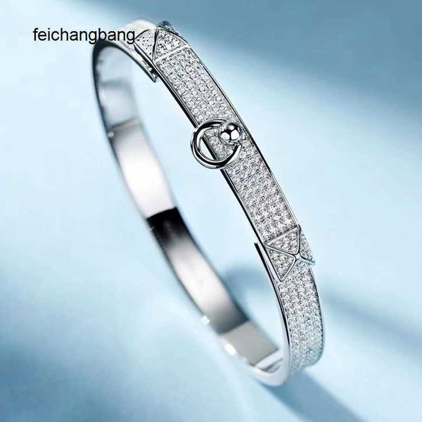 

luxury h ermes designer bracelets 925 sterling silver sky star full diamond light luxury ins small design high sense exquisite female, Black