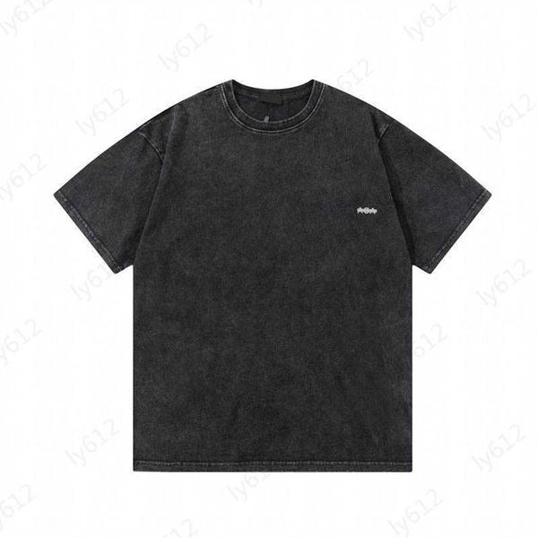 

designer mens black t shirts summer casual loose fitting brand letter seal pattern printing design round neck pure cotton t-shirt male cloth, White;black