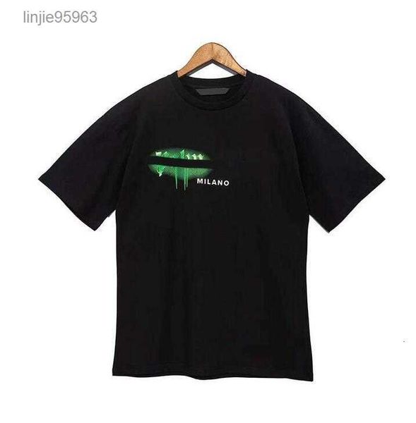 

men's t t shirt palms palmangel city designer limited inkjet graffiti letter printing sailboat short-sleeved casual 1kics, White;black