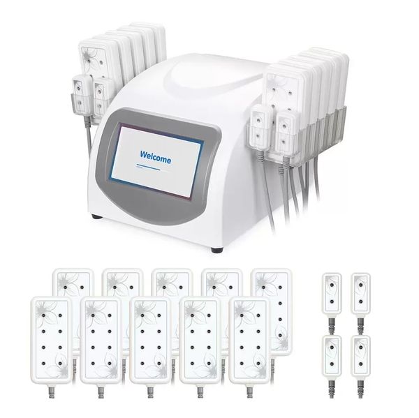 

professional diode lipolaser slimming machine cellulite removal fat burning lipo laser body 14pads 440mw 635-650nm beauty equipment