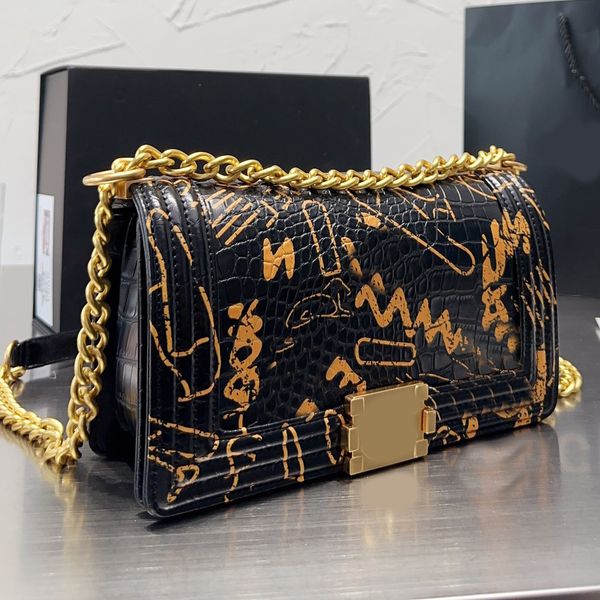 

satchel chain bags doodle crossbody luxury designer brand bags serpentine fashion shoulder 5a handbags women purse phone wallet metallic pri