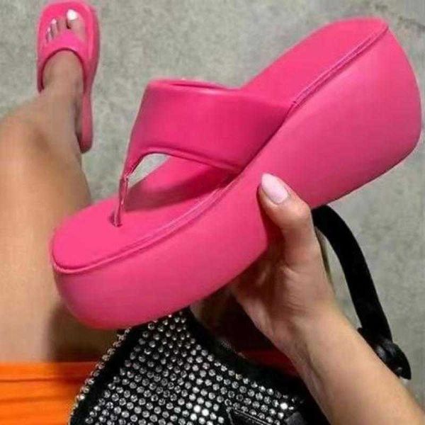 

sandals womens slippers square toe pu leather platform ladies shoes summer fashion thick bottom female zapato mujer 230417, Black